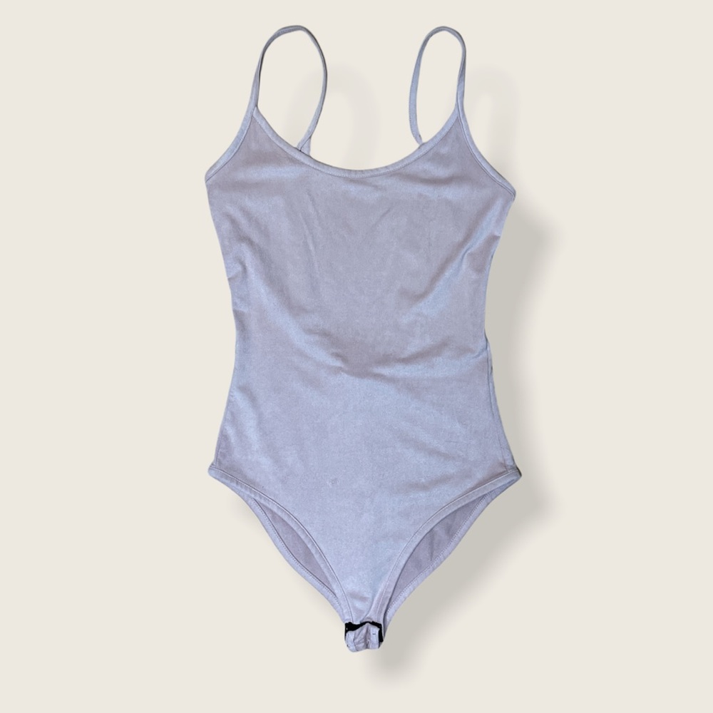Forever 21 Pink Velvet Bodysuit